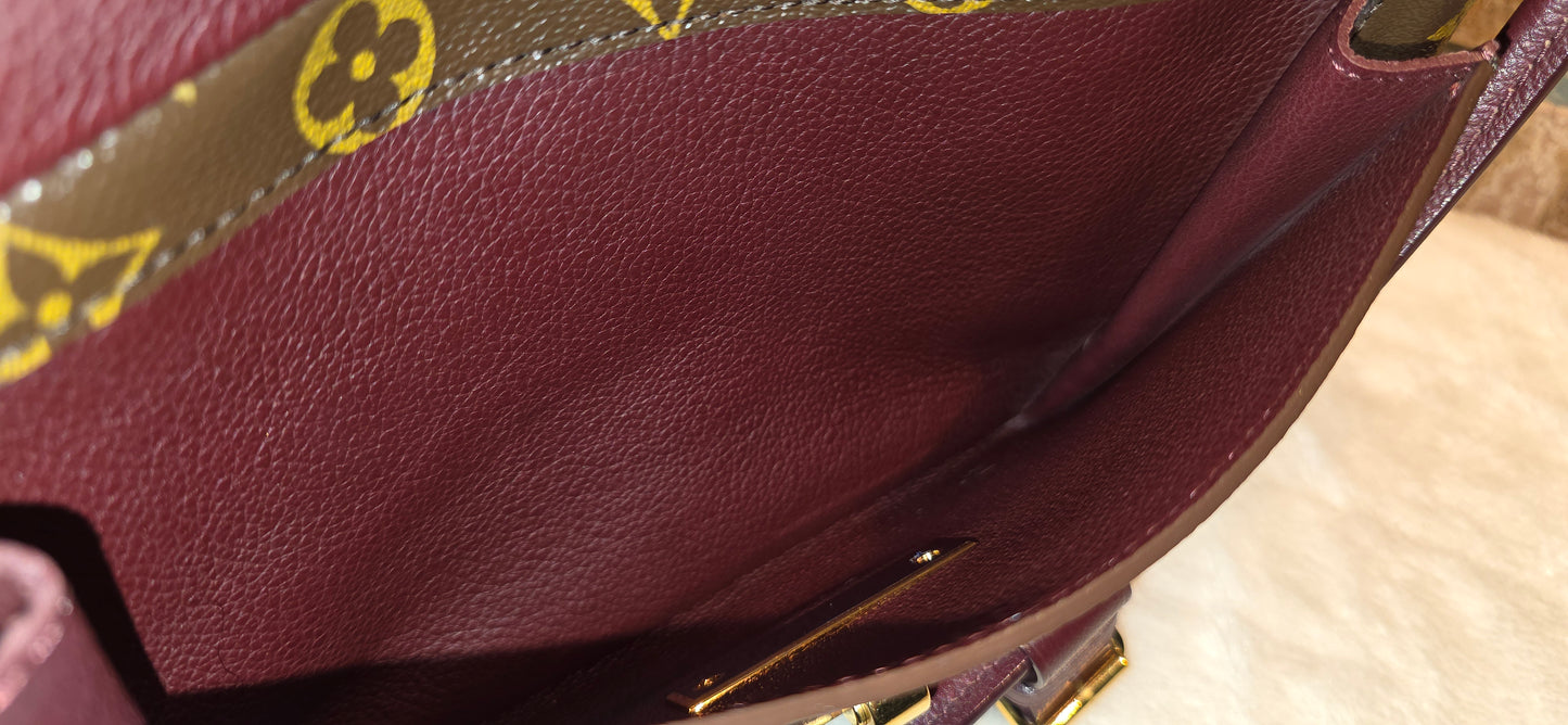 Authentic Louis Vuitton Olympe Monogram Bordeaux