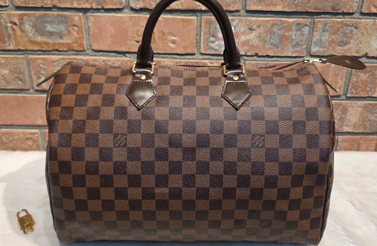 Authentic Louis Vuitton Speedy 35 Damier Ebene