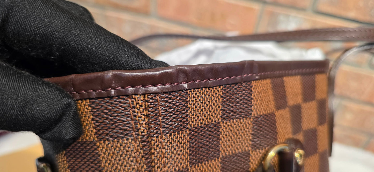 Authentic Louis Vuitton Neverfull MM Damier Ebene