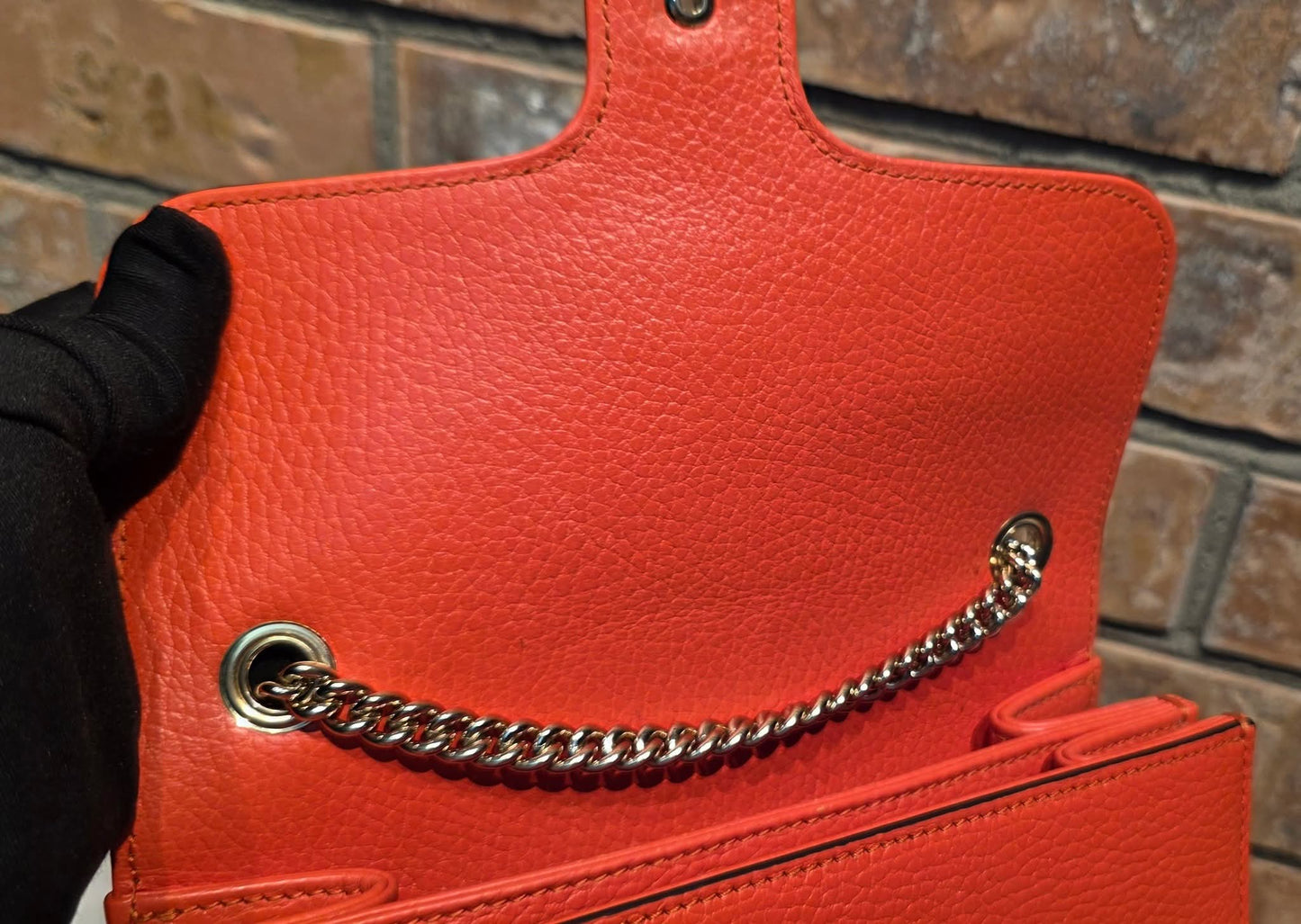 Authentic Gucci GG Interlocking Crossbody in Orange