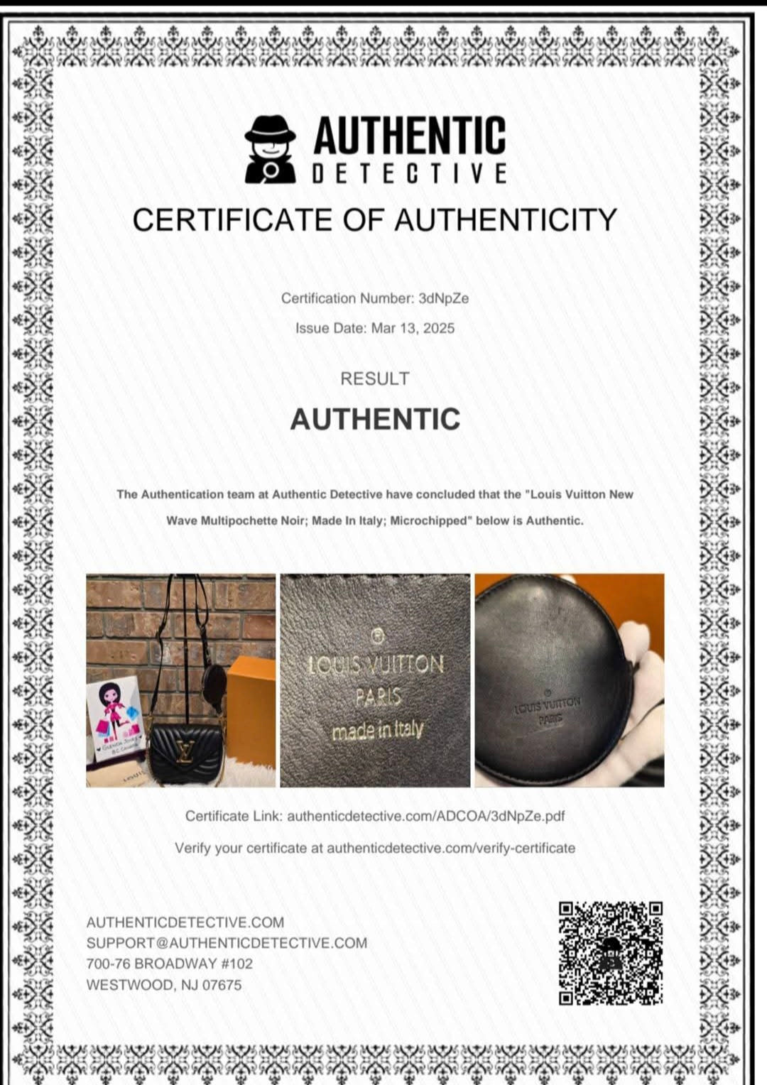 Authentic Louis Vuitton Jacquard Strap