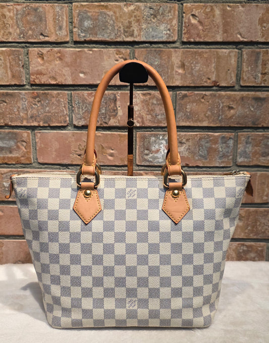 Authentic Louis Vuitton Saleya PM Damier Azur