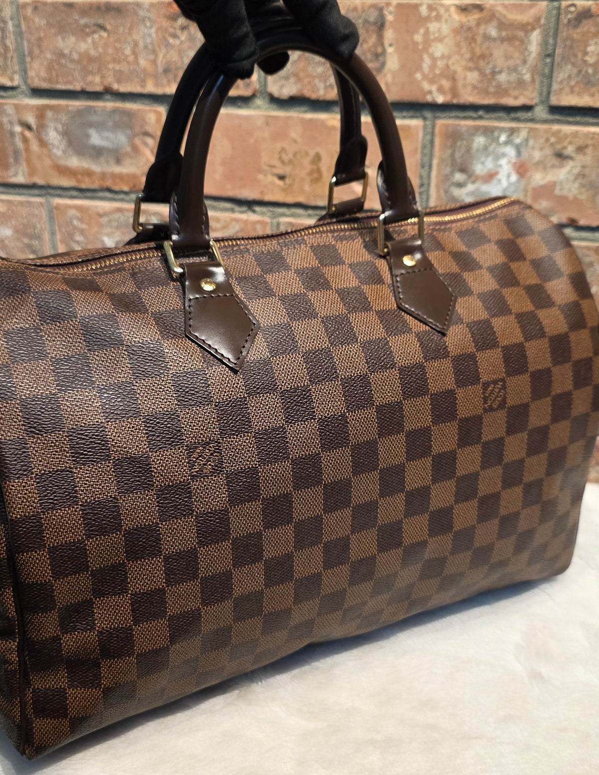 Authentic Louis Vuitton Speedy 35 Damier Ebene