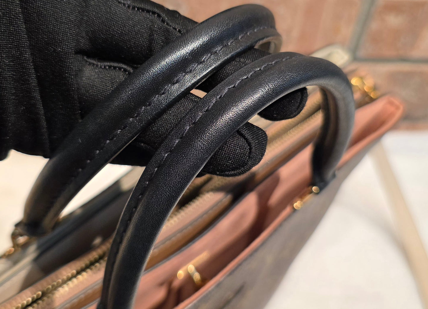 Authentic Louis Vuitton Millefeuille Sesame Peche Tote