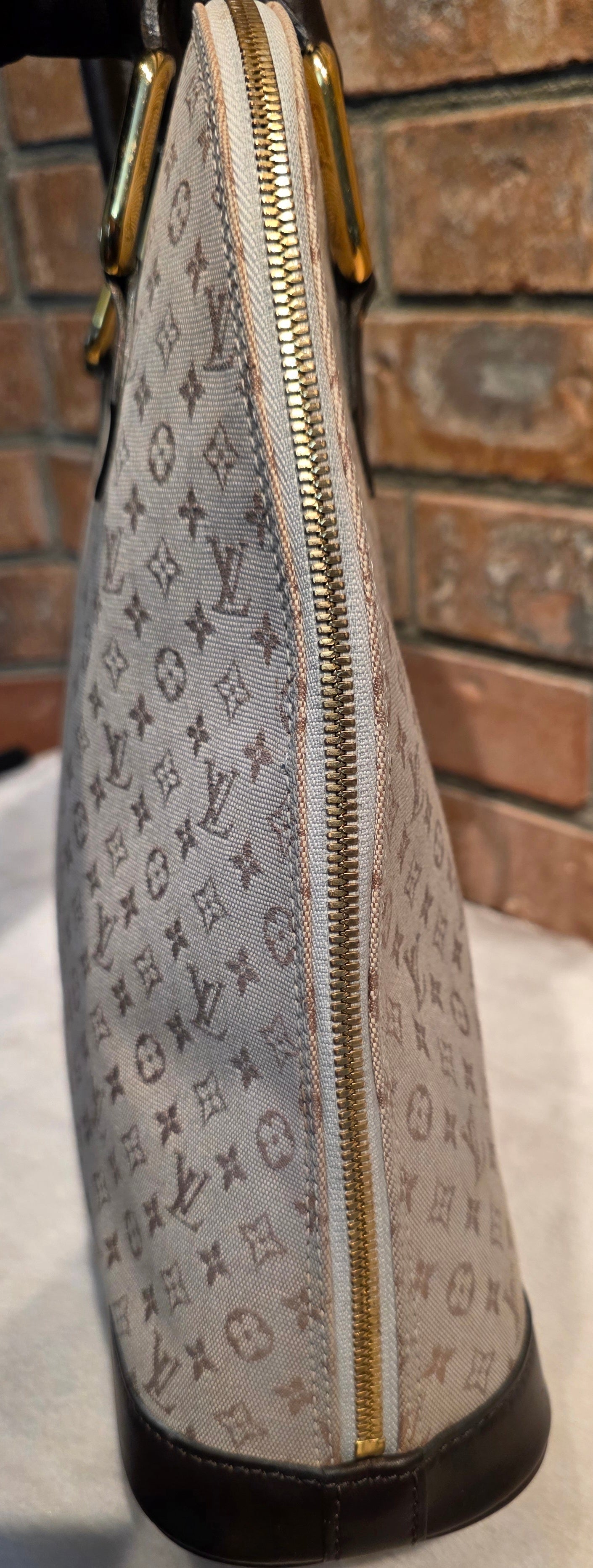 Authentic Louis Vuitton Alma Mini Lin Haut (Tall)