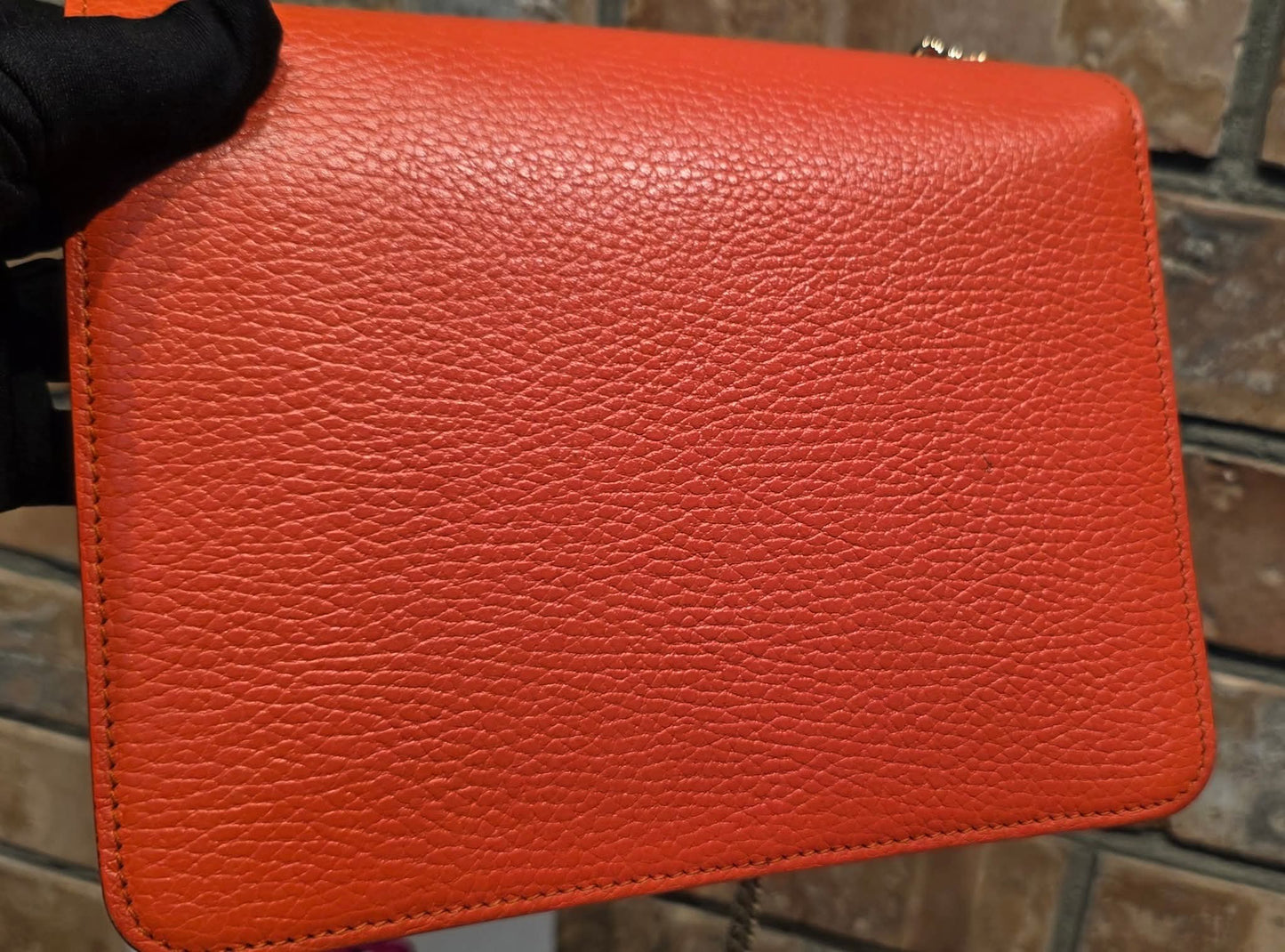 Authentic Gucci GG Interlocking Crossbody in Orange