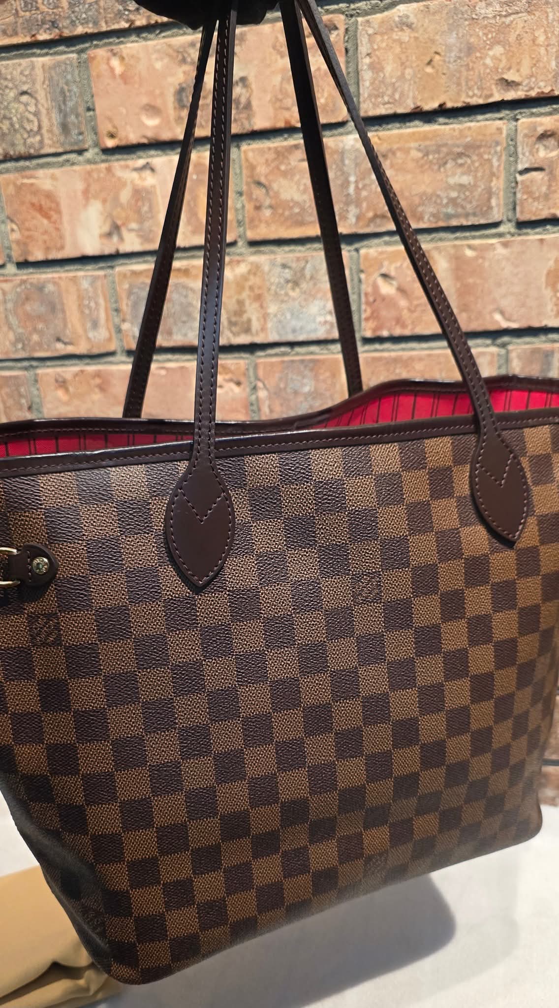 Authentic Louis Vuitton Neverfull MM Damier Ebene