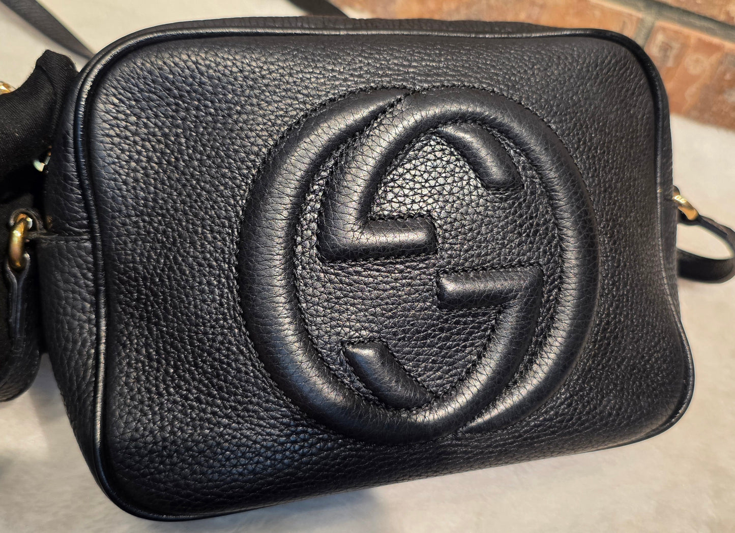 Authentic Gucci Soho Disco Crossbody Black