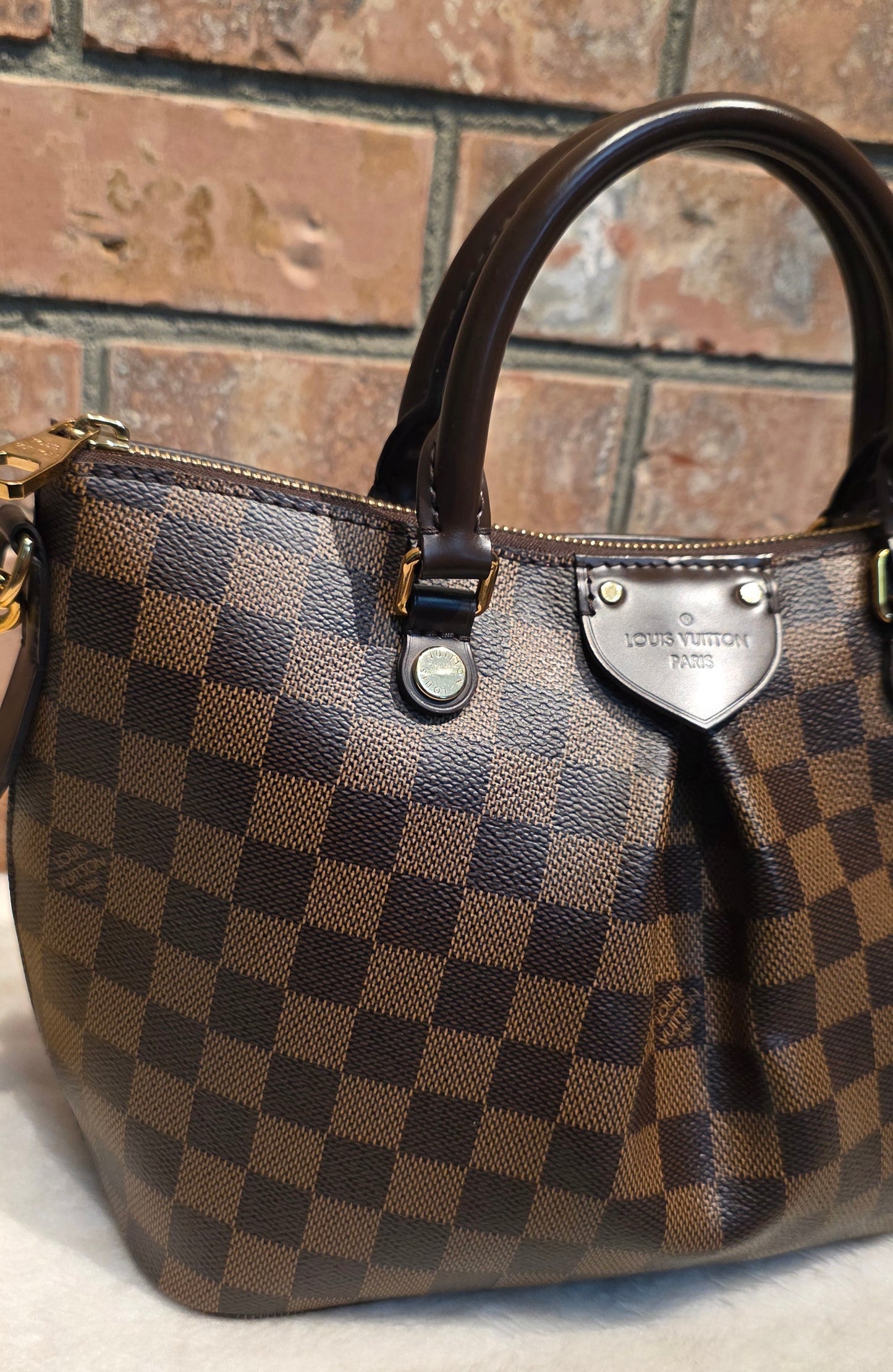 Authentic Louis Vuitton Siena PM Damier Ebene