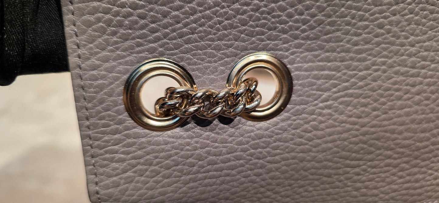 Authentic Gucci Interlocking GG Shoulder Bag in Gray