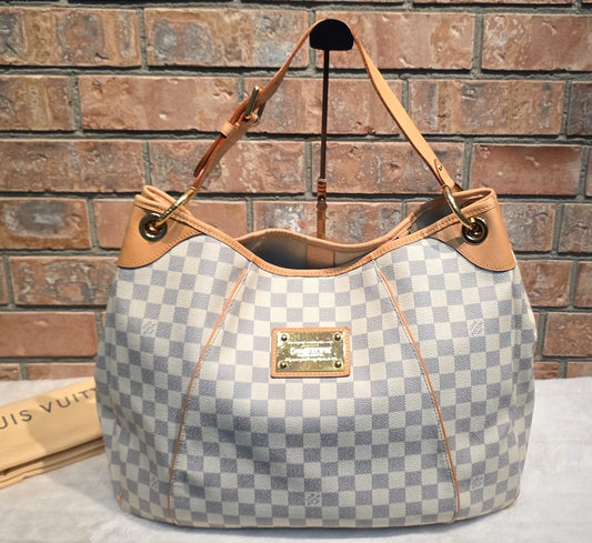Authentic Louis Vuitton Galliera GM Damier Azur