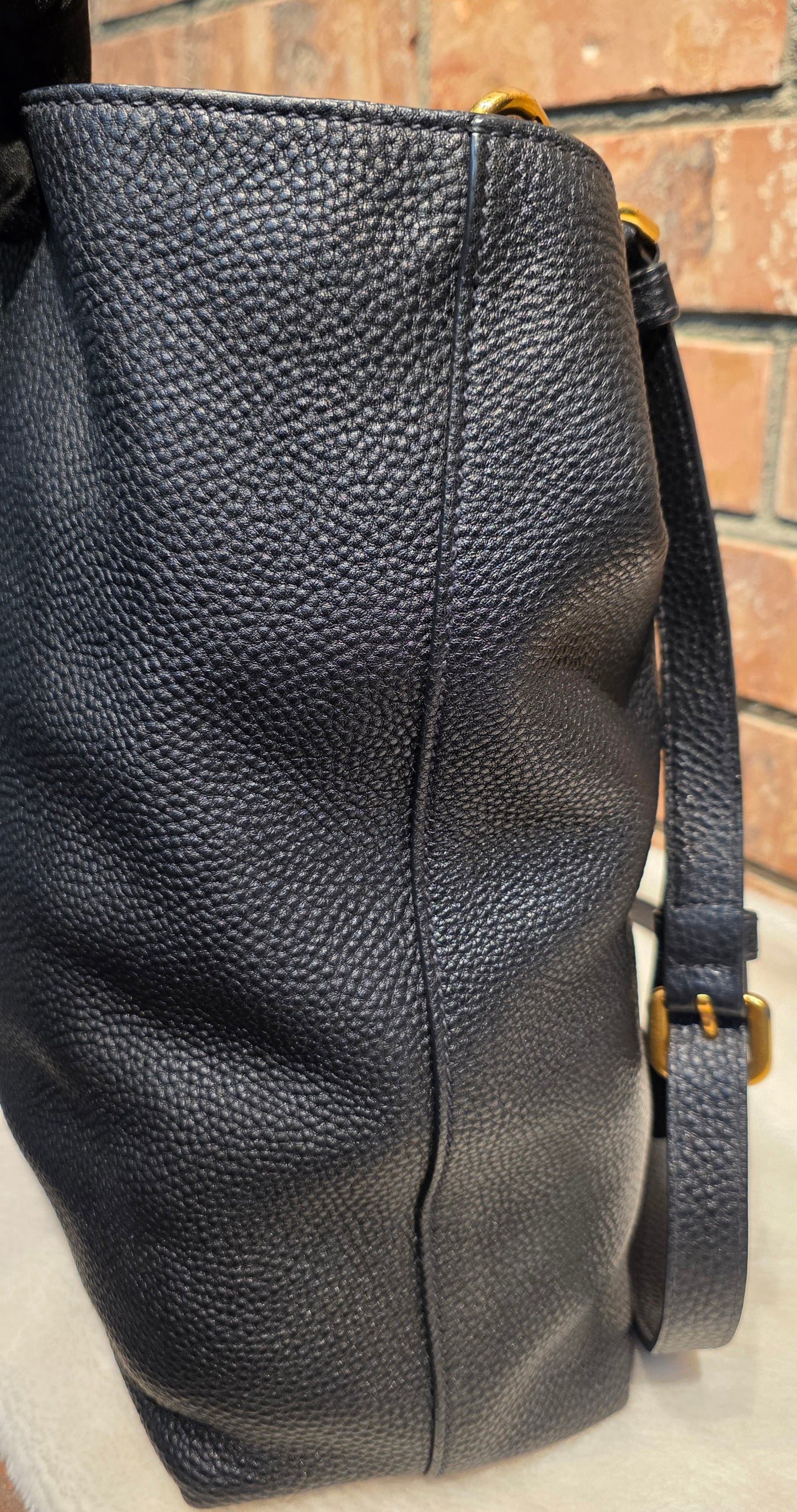 Authentic Prada Vitello Daino Leather Shopping Tote