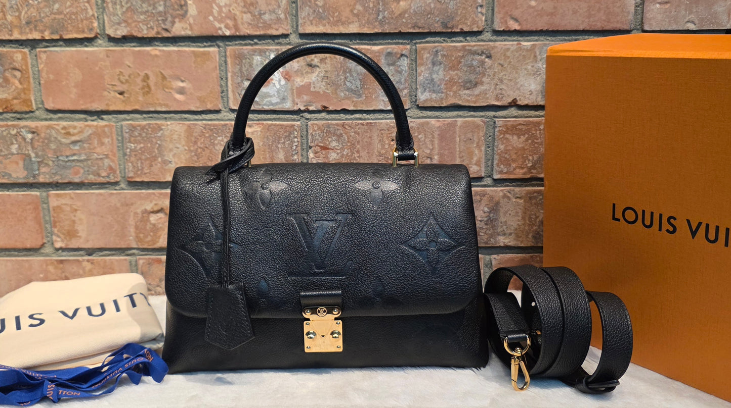 Authentic Louis Vuitton Madeleine MM Empreinte Noir