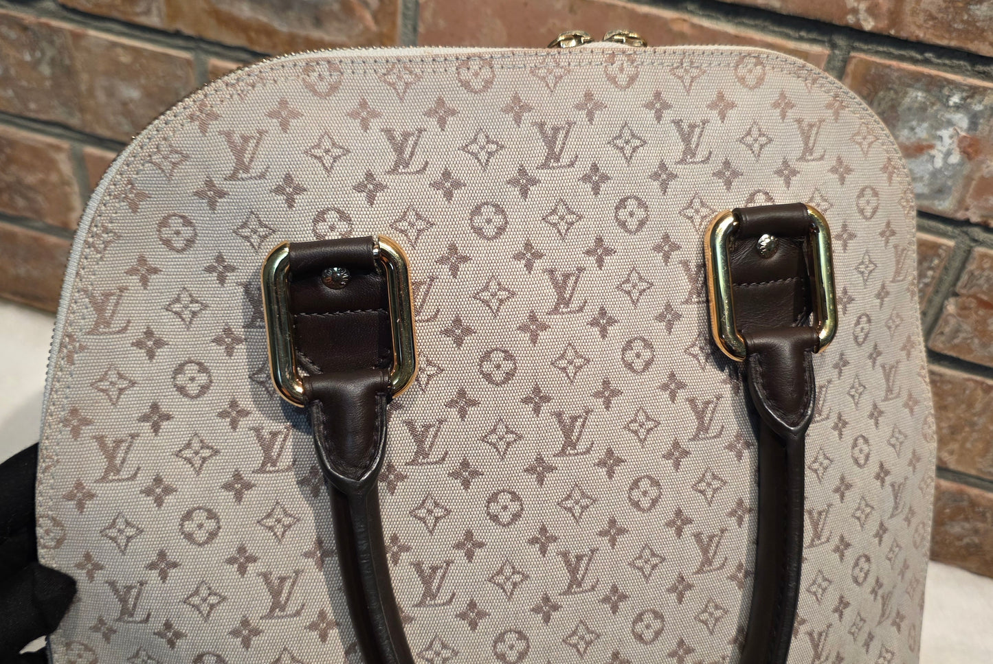 Authentic Louis Vuitton Alma Mini Lin Haut (Tall)