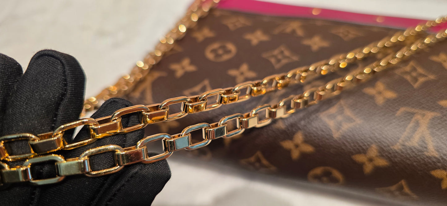 Authentic Louis Vuitton Pallas Chain in Aurore