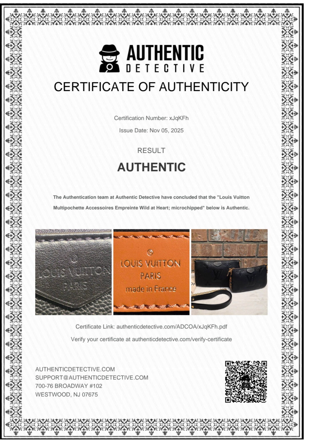 Authentic Louis Vuitton Multipochette Accessoires Wild At Heart