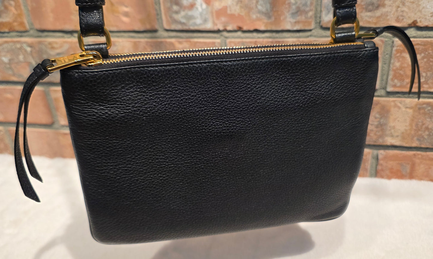 Authentic Prada Bandoliera Vitello Phenix Crossbody Bag