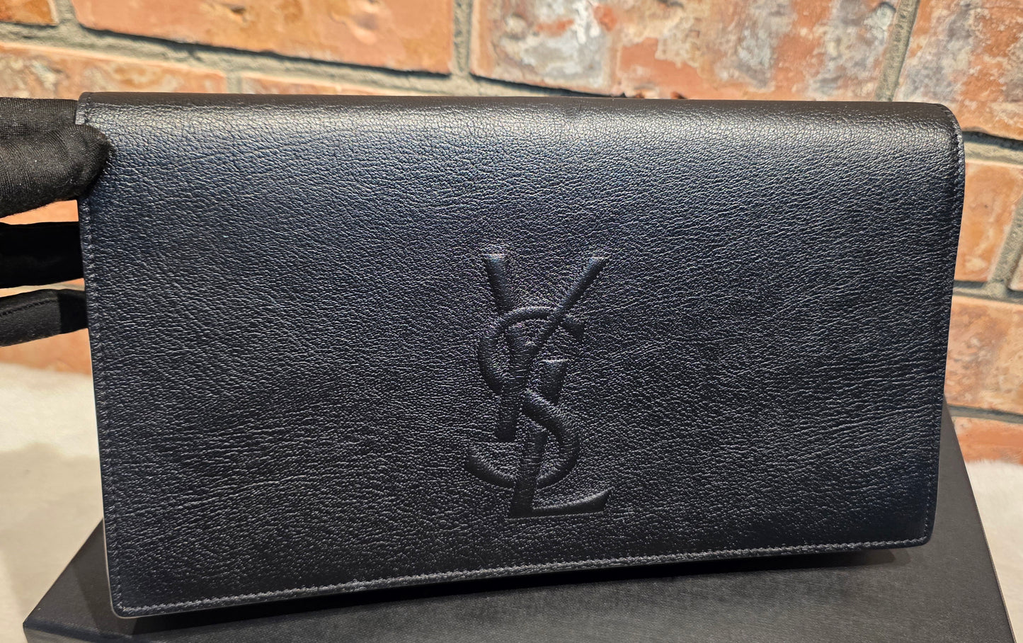 Authentic YSL Belle De Jour Large Clutch in Black