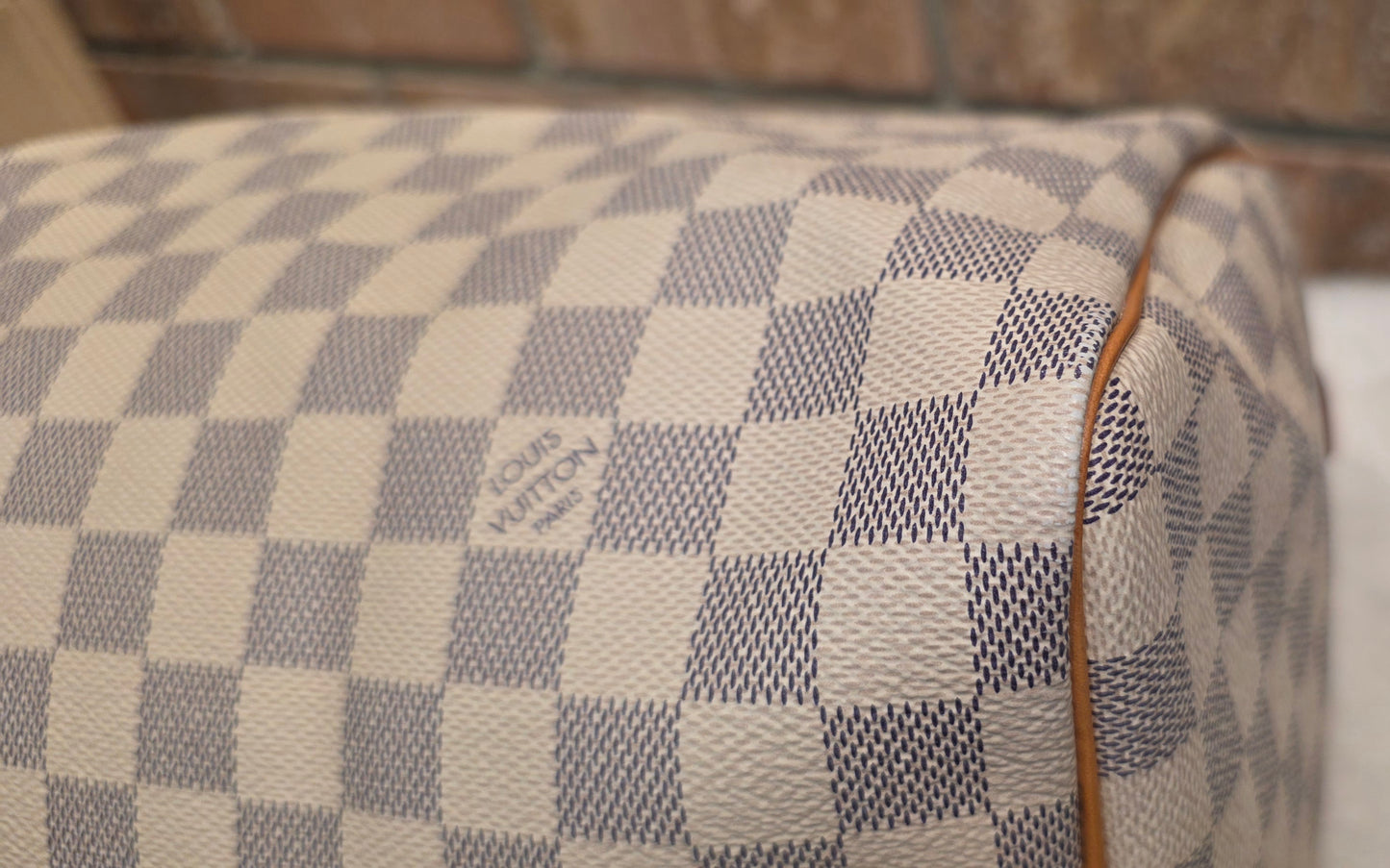 Authentic Louis Vuitton Speedy 30 Damier Azur