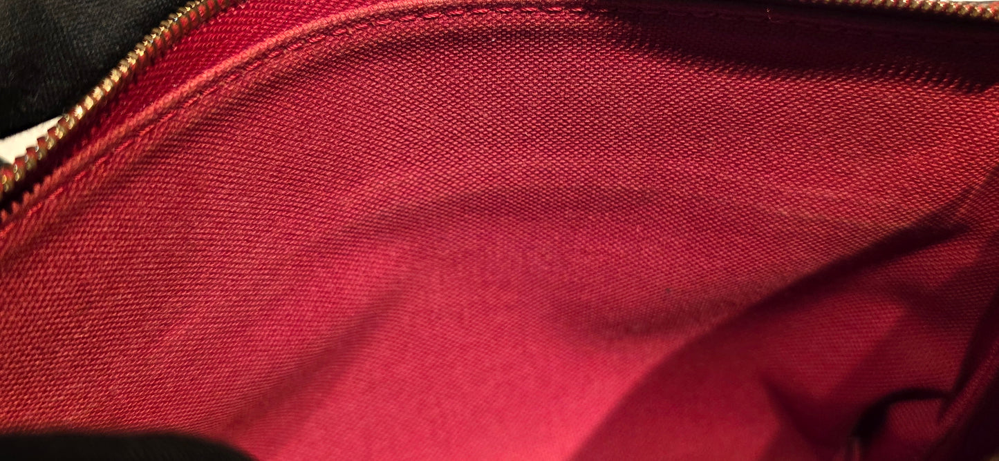 Authentic Louis Vuitton Pallas Clutch Red