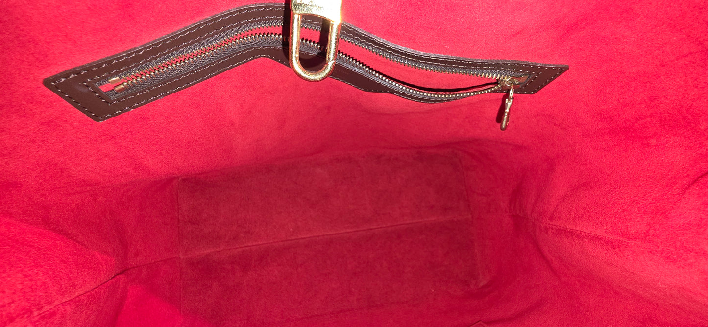 Authentic Louis Vuitton Hampstead MM Damier Ebene