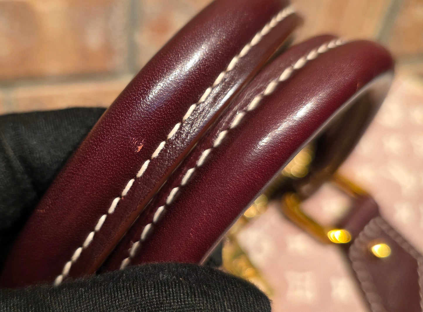 Authentic Louis Vuitton Speedy Bandouliere 30 Mini Lin (Sepia)