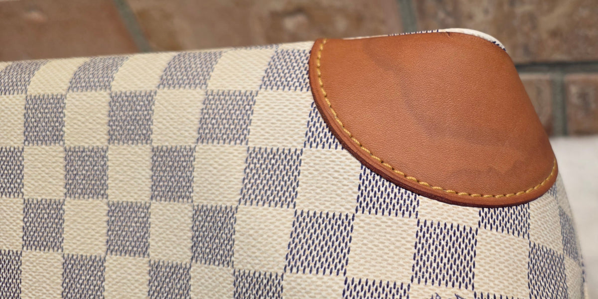 Authentic Louis Vuitton Hampstead MM Damier Azur