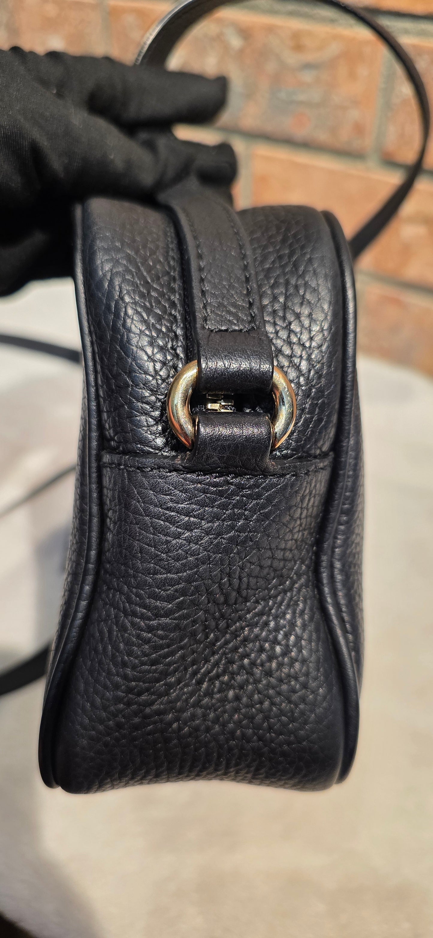 Authentic Gucci Soho Disco Crossbody Black