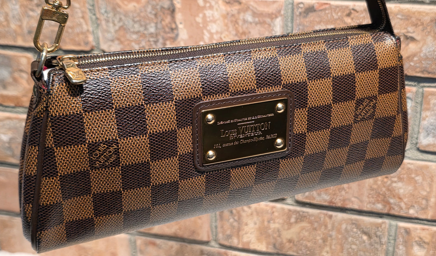 Authentic Louis Vuitton Eva Damier Ebene Crossbody