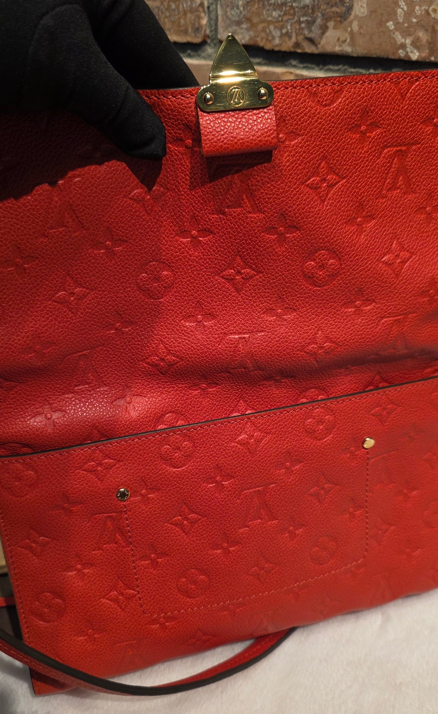 Authentic Louis Vuitton Fascinante Empreinte Red