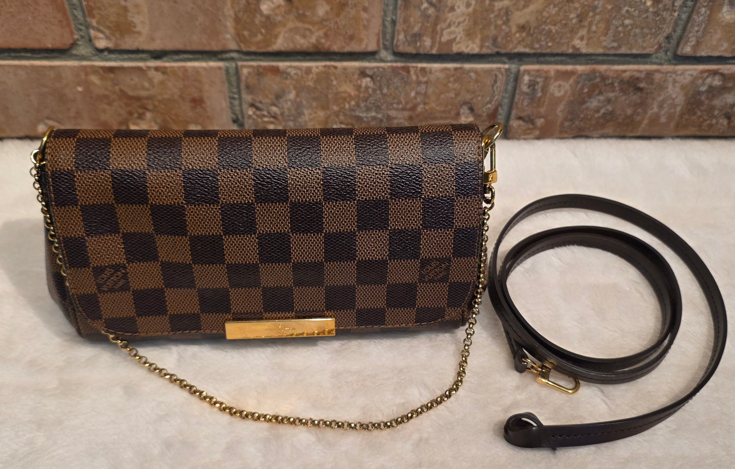 Authentic Louis Vuitton Favorite PM Damier Ebene
