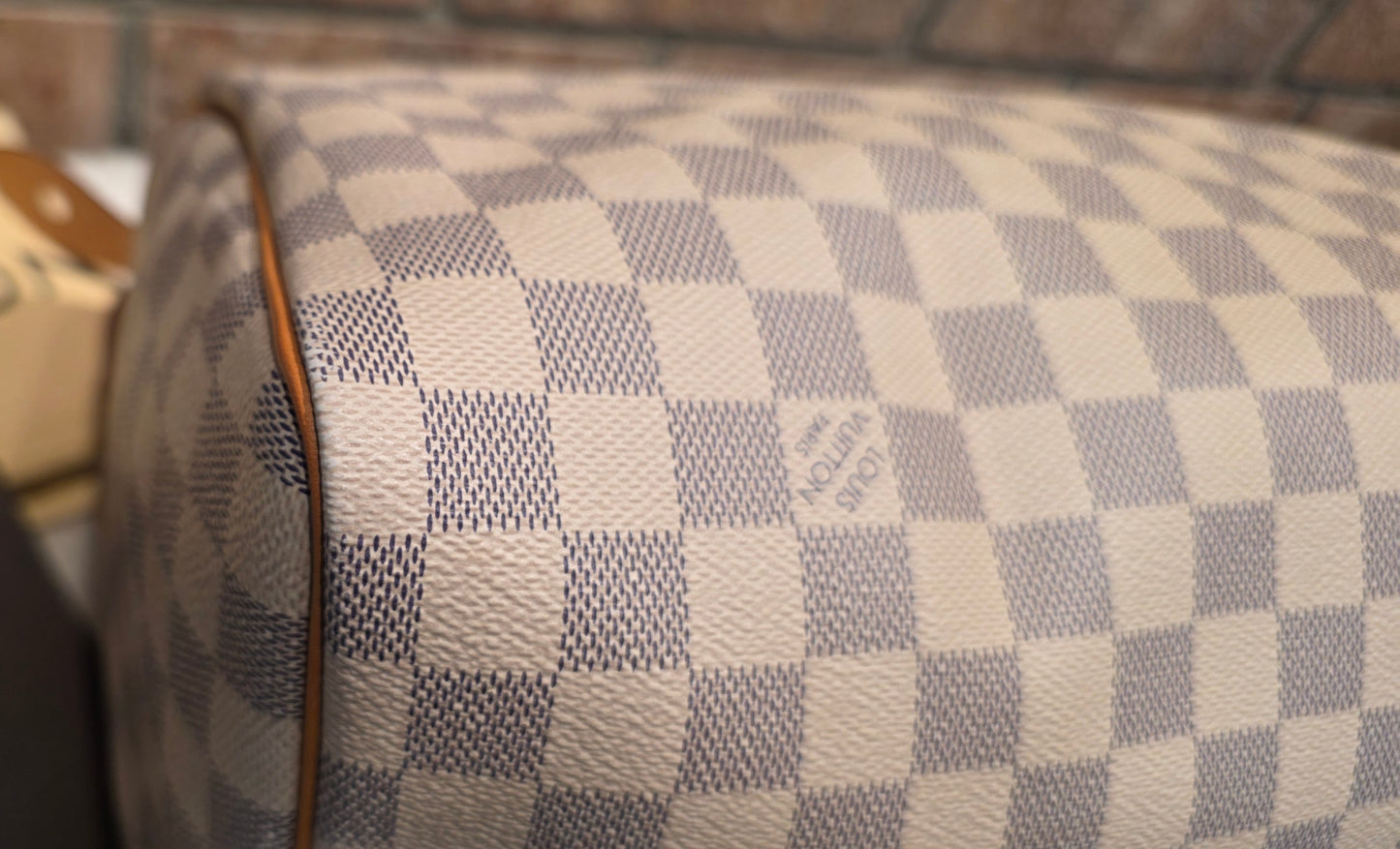 Authentic Louis Vuitton Speedy 30 Damier Azur