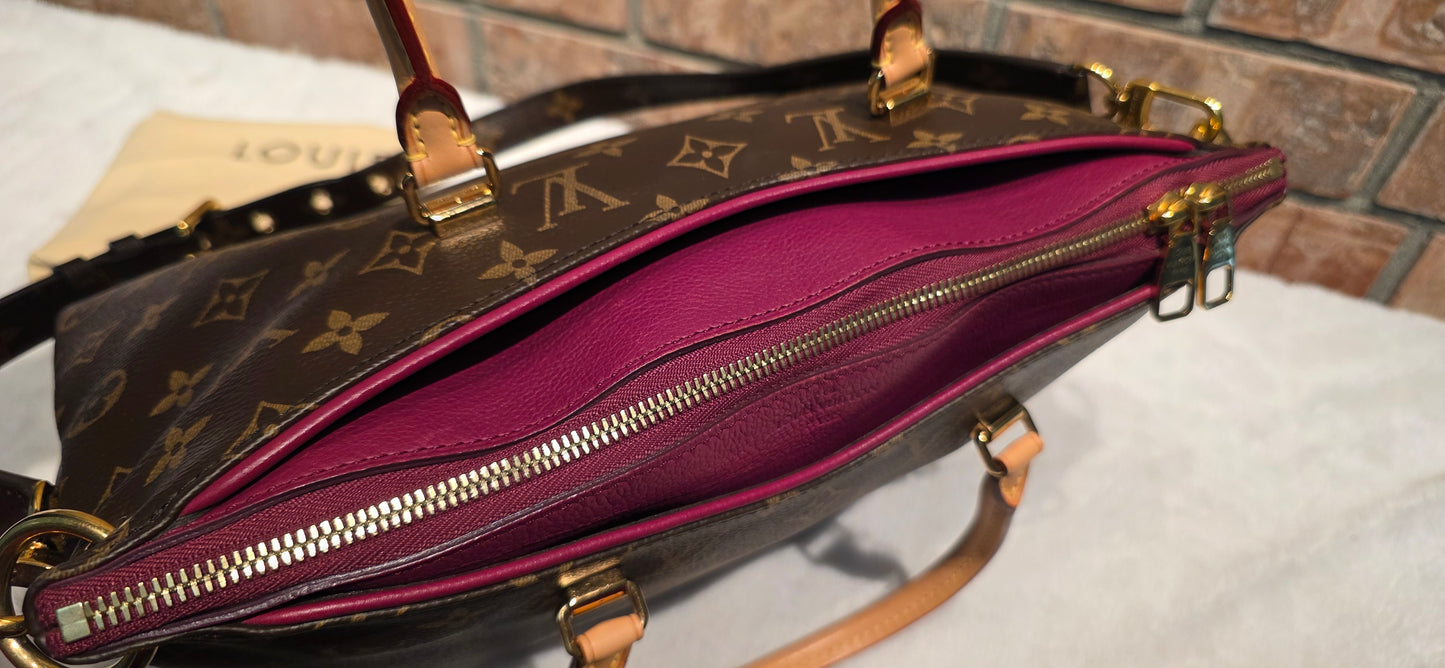 Authentic Louis Vuitton Pallas MM Aurore