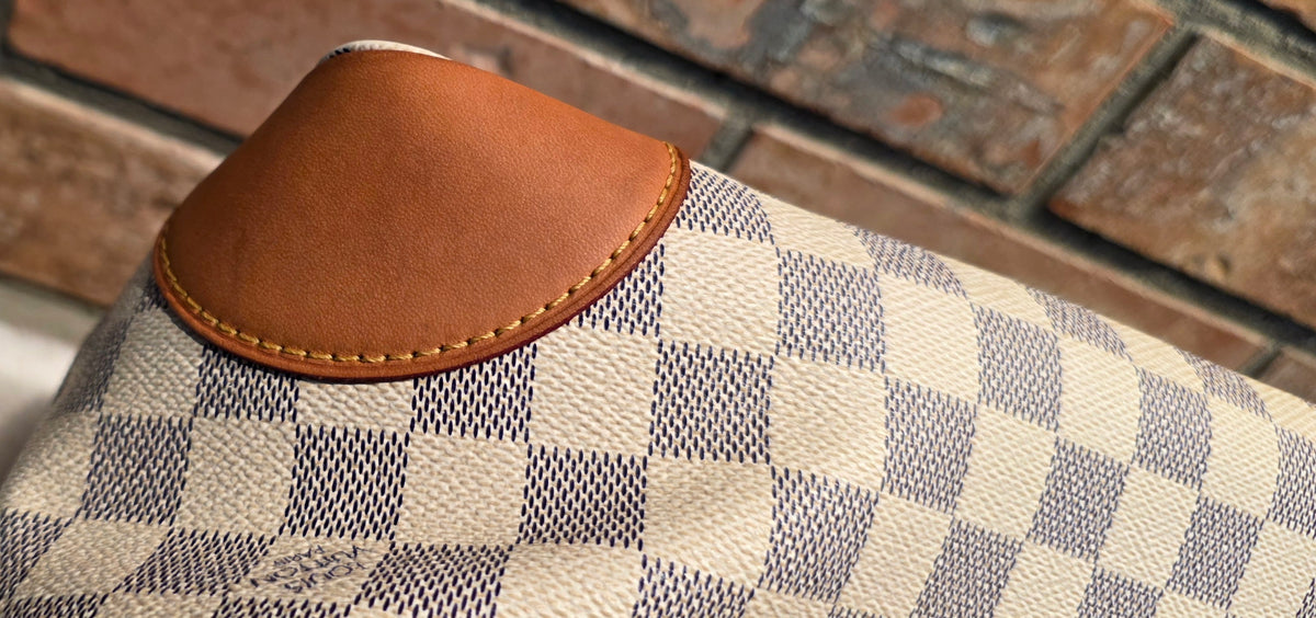 Authentic Louis Vuitton Hampstead MM Damier Azur