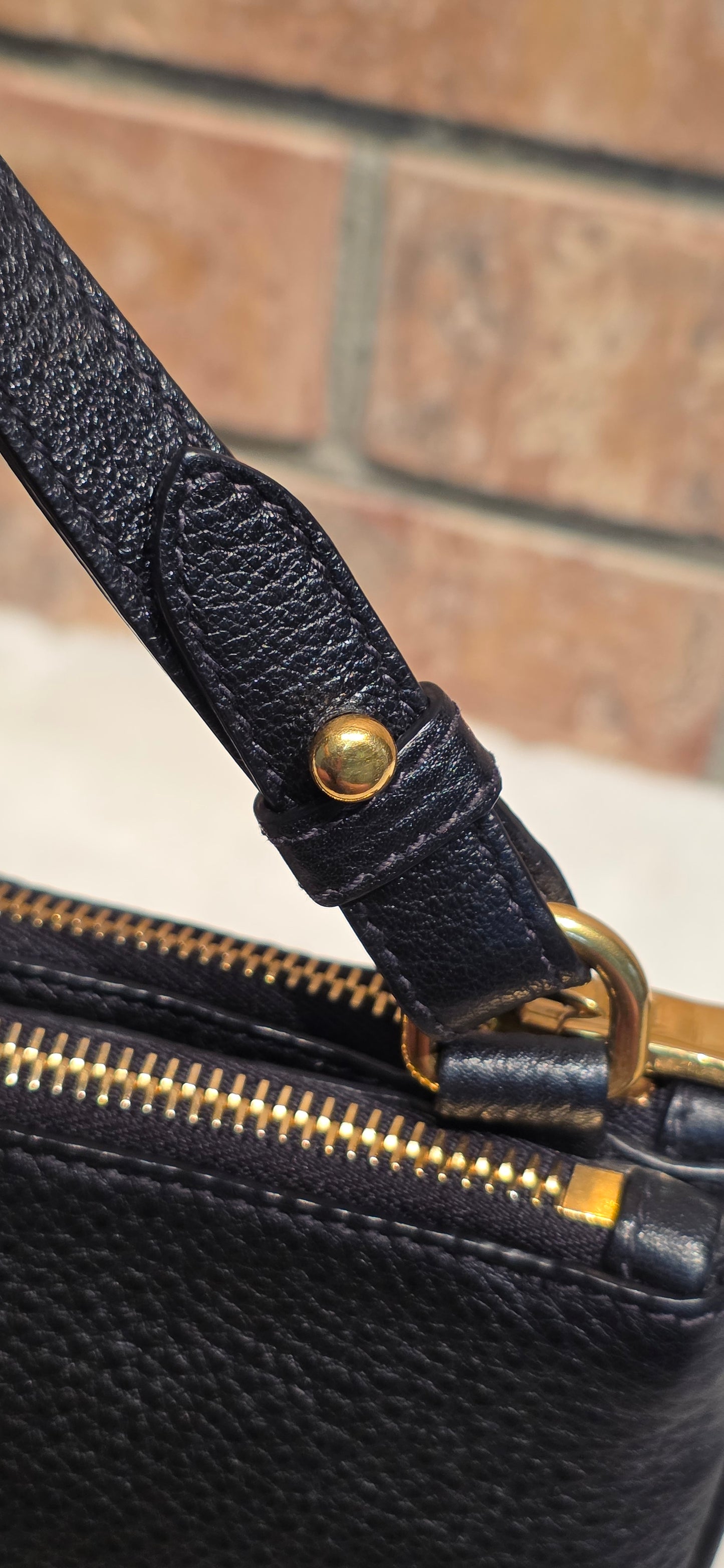 Authentic Prada Bandoliera Vitello Phenix Crossbody Bag