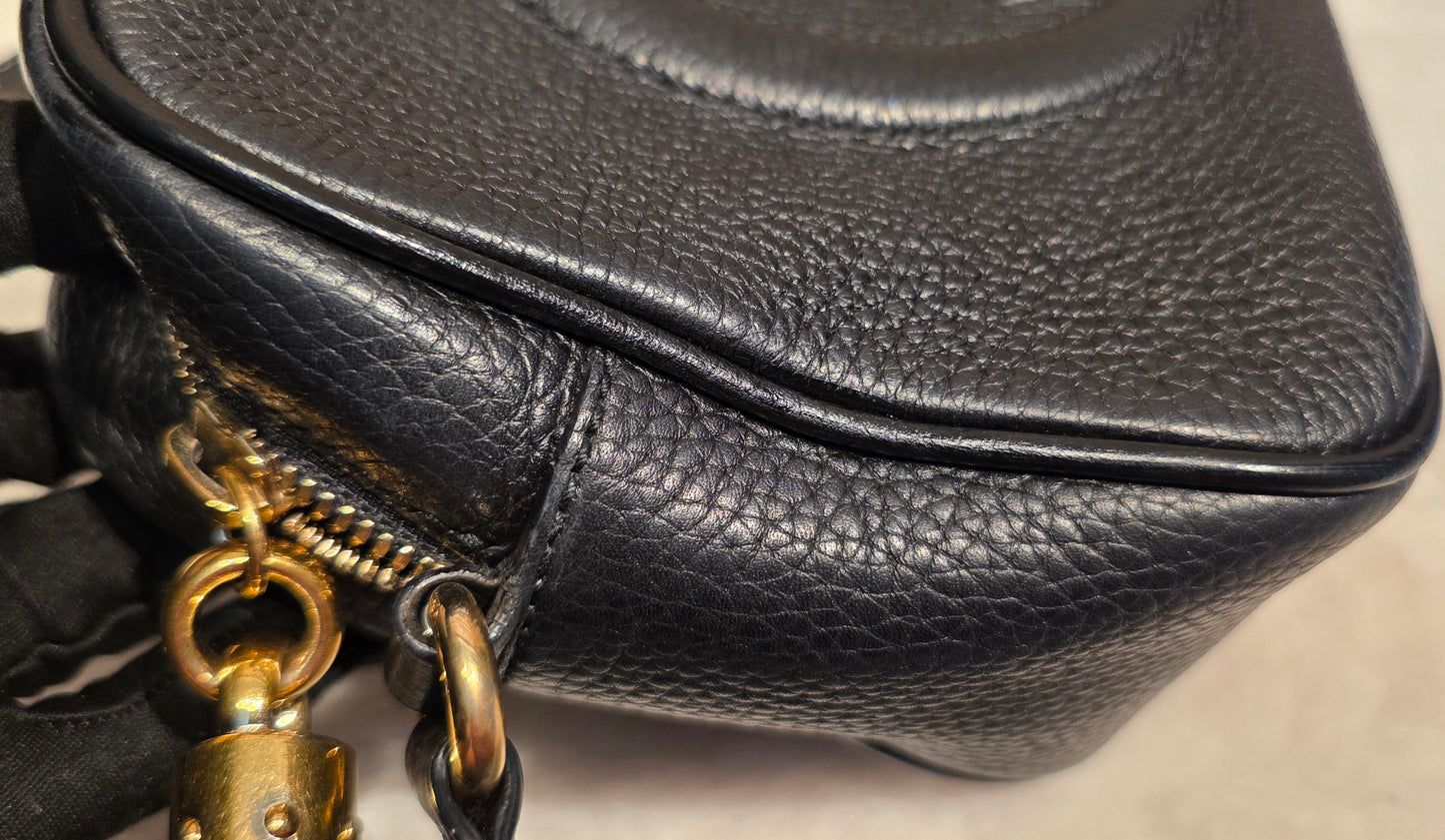 Authentic Gucci Soho Disco Crossbody Black
