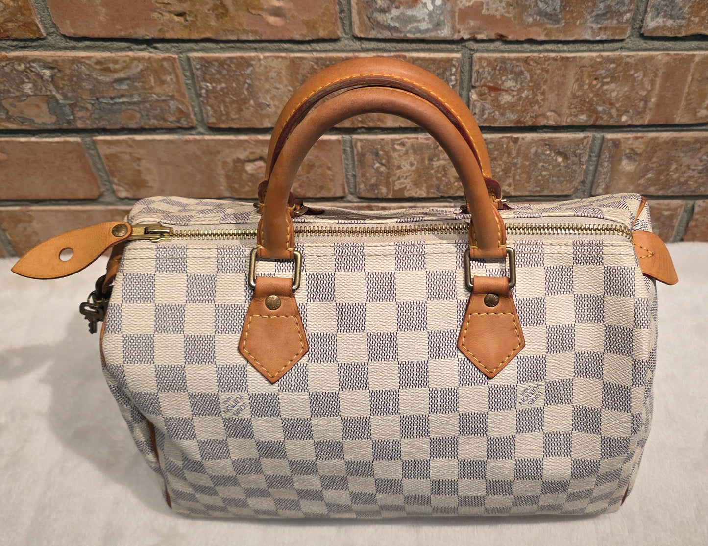 Authentic Louis Vuitton Speedy 30 Damier Azur