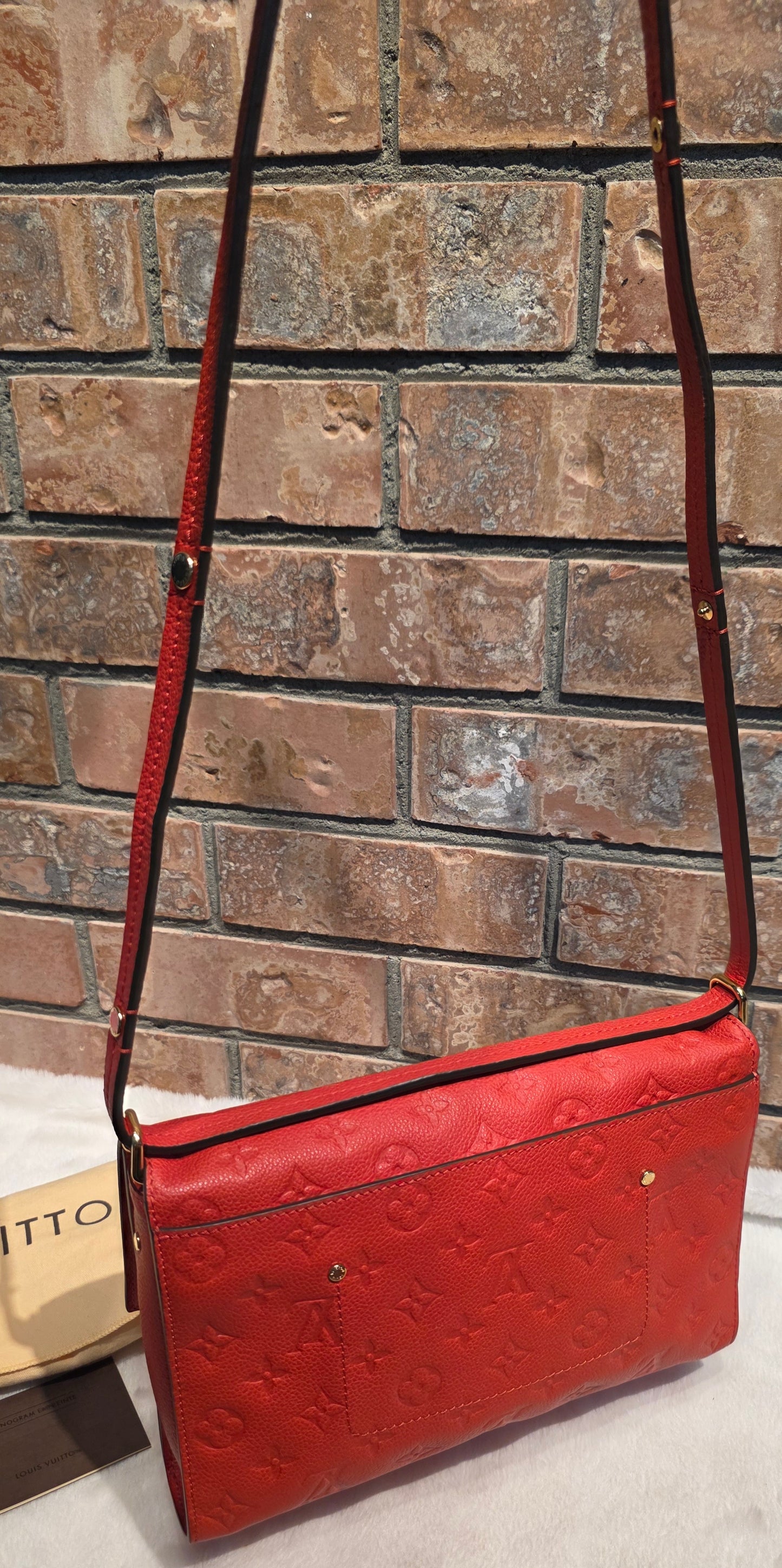 Authentic Louis Vuitton Fascinante Empreinte Red
