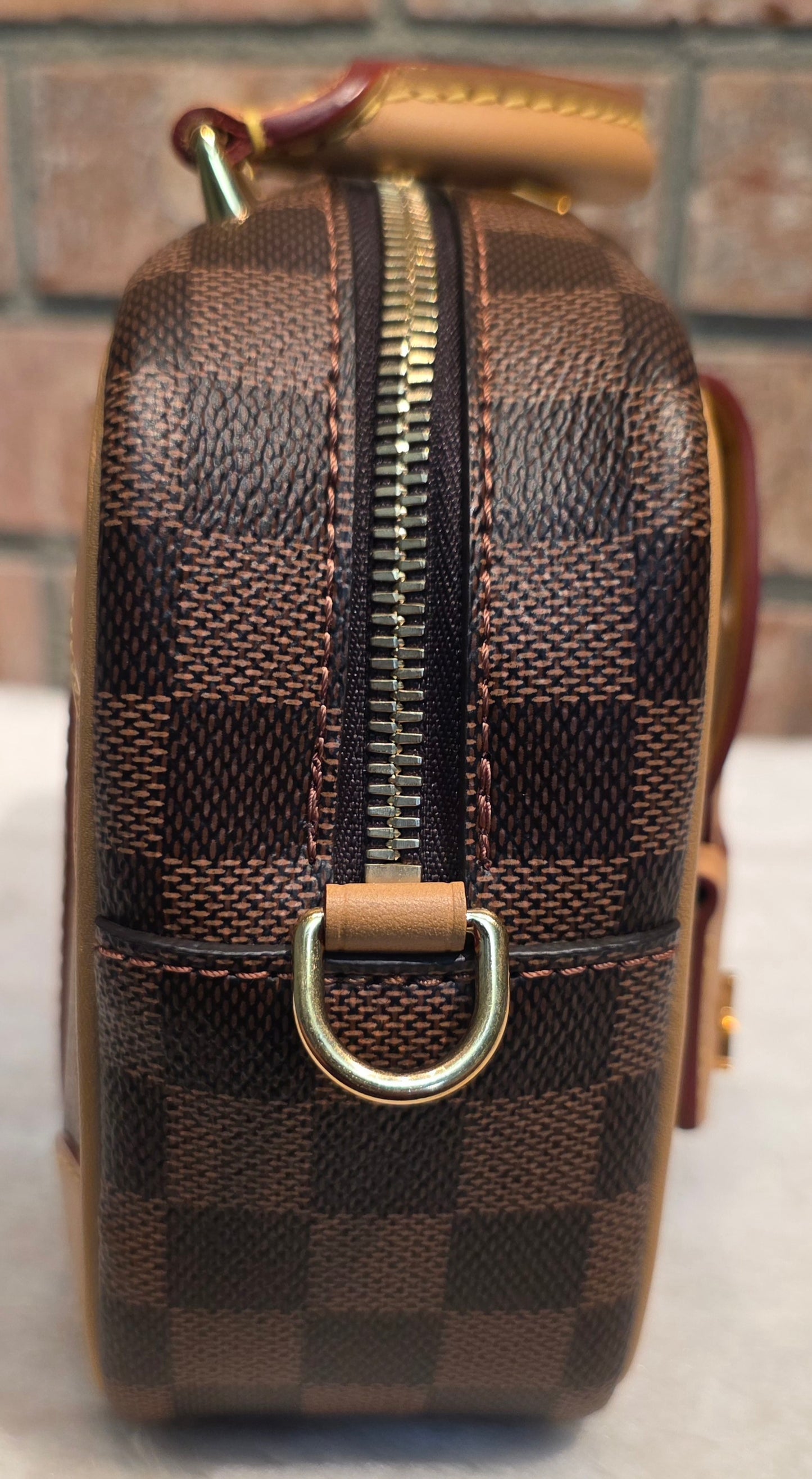 Authentic Louis Vuitton Valisette Souple BB Damier Ebene