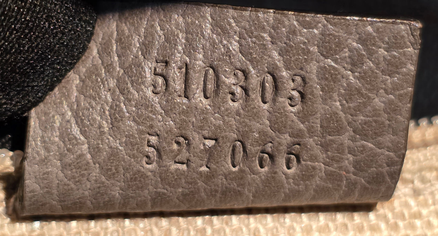 Authentic Gucci Interlocking GG Shoulder Bag in Gray