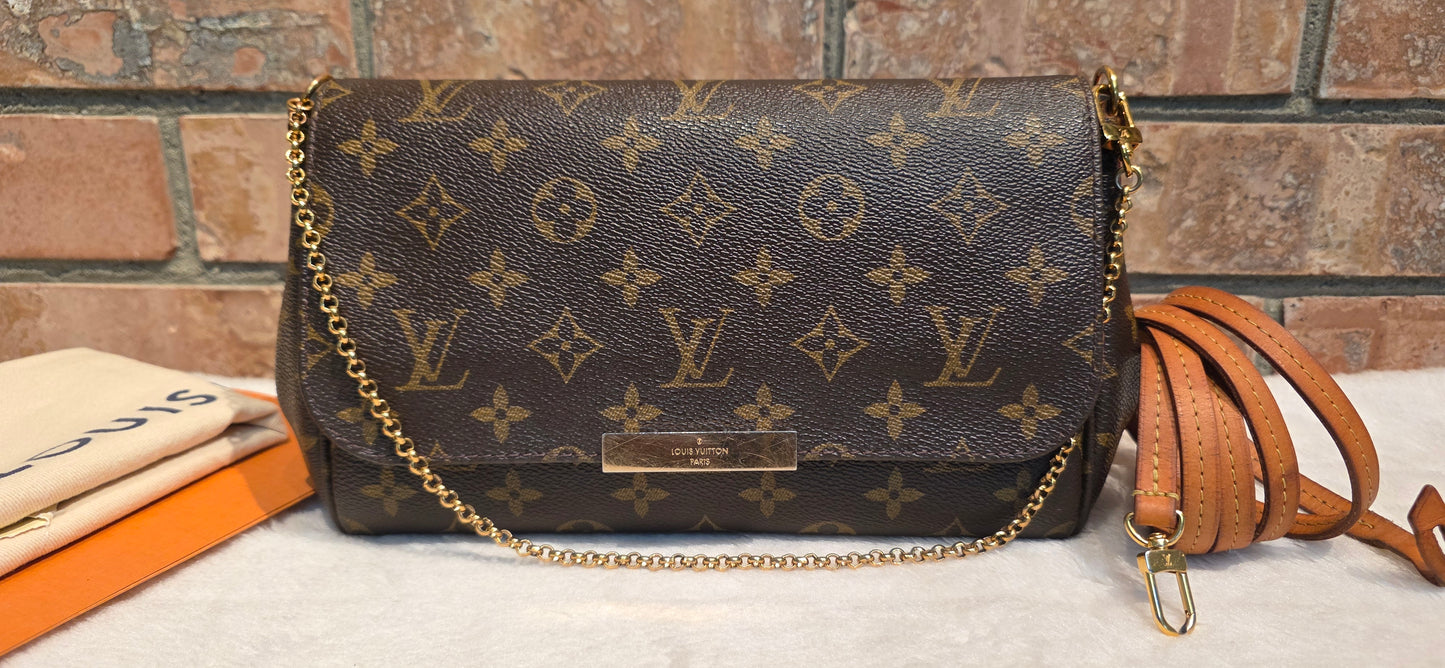 Authentic Louis Vuitton Favorite MM Monogram (SA4116)