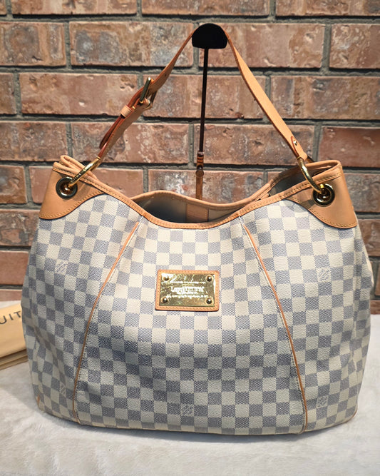 Authentic Louis Vuitton Galliera GM Damier Azur
