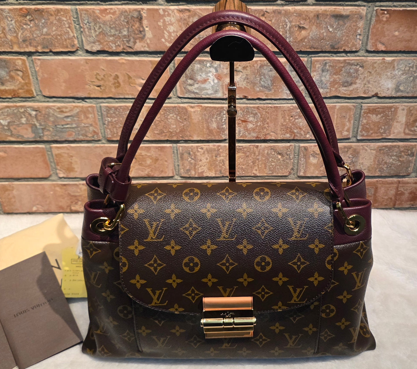 Authentic Louis Vuitton Olympe Monogram Bordeaux