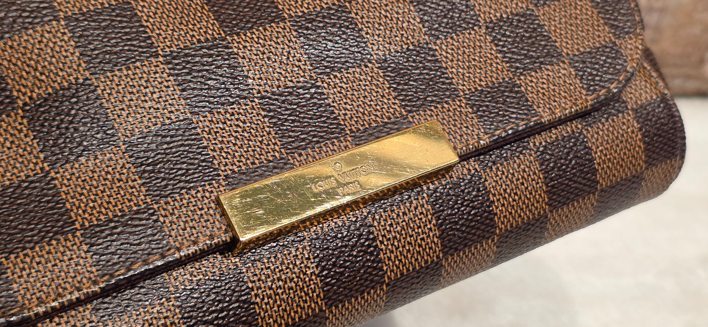 Authentic Louis Vuitton Favorite PM Damier Ebene