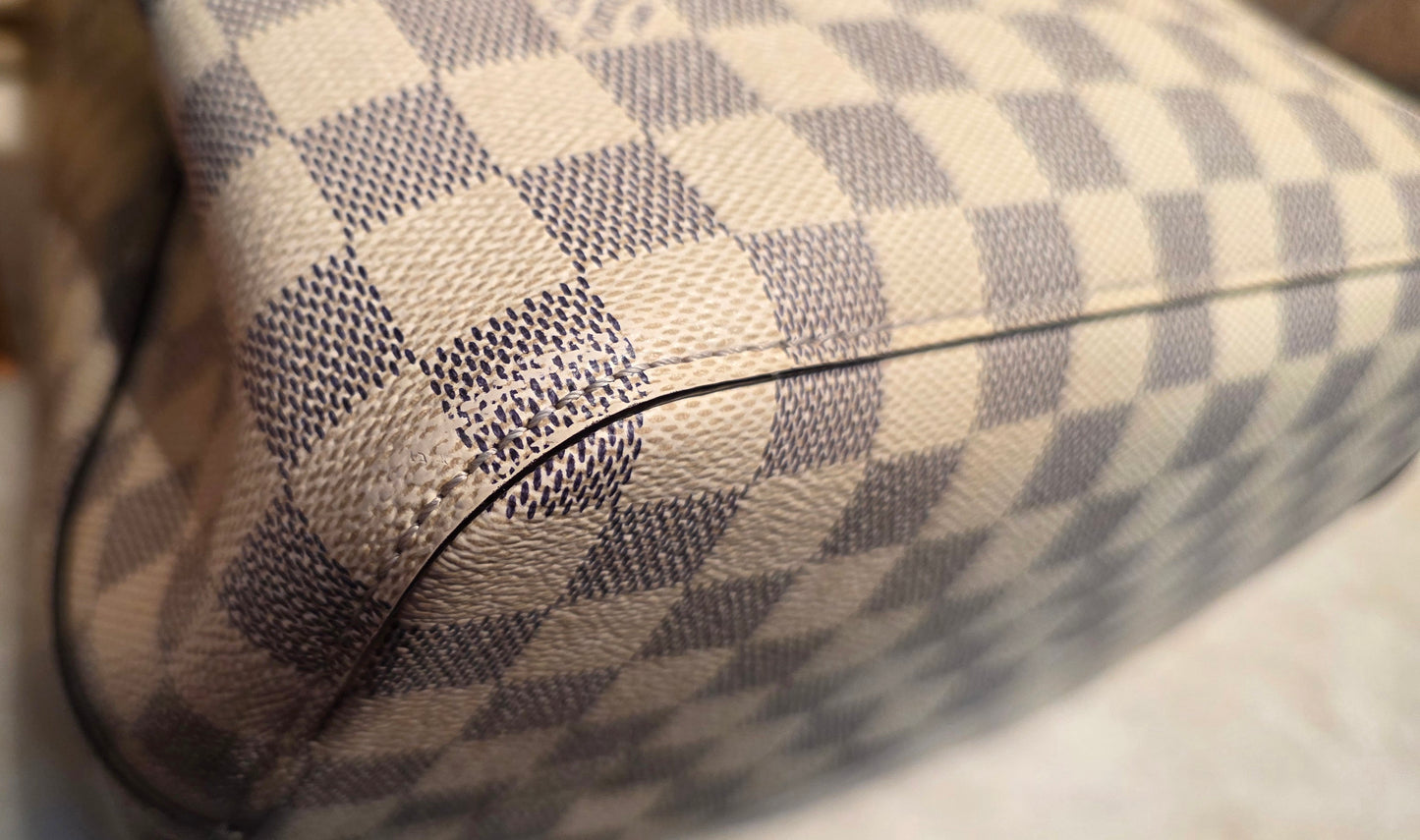 Authentic Louis Vuitton Neonoe MM Damier Azur in Pineapple