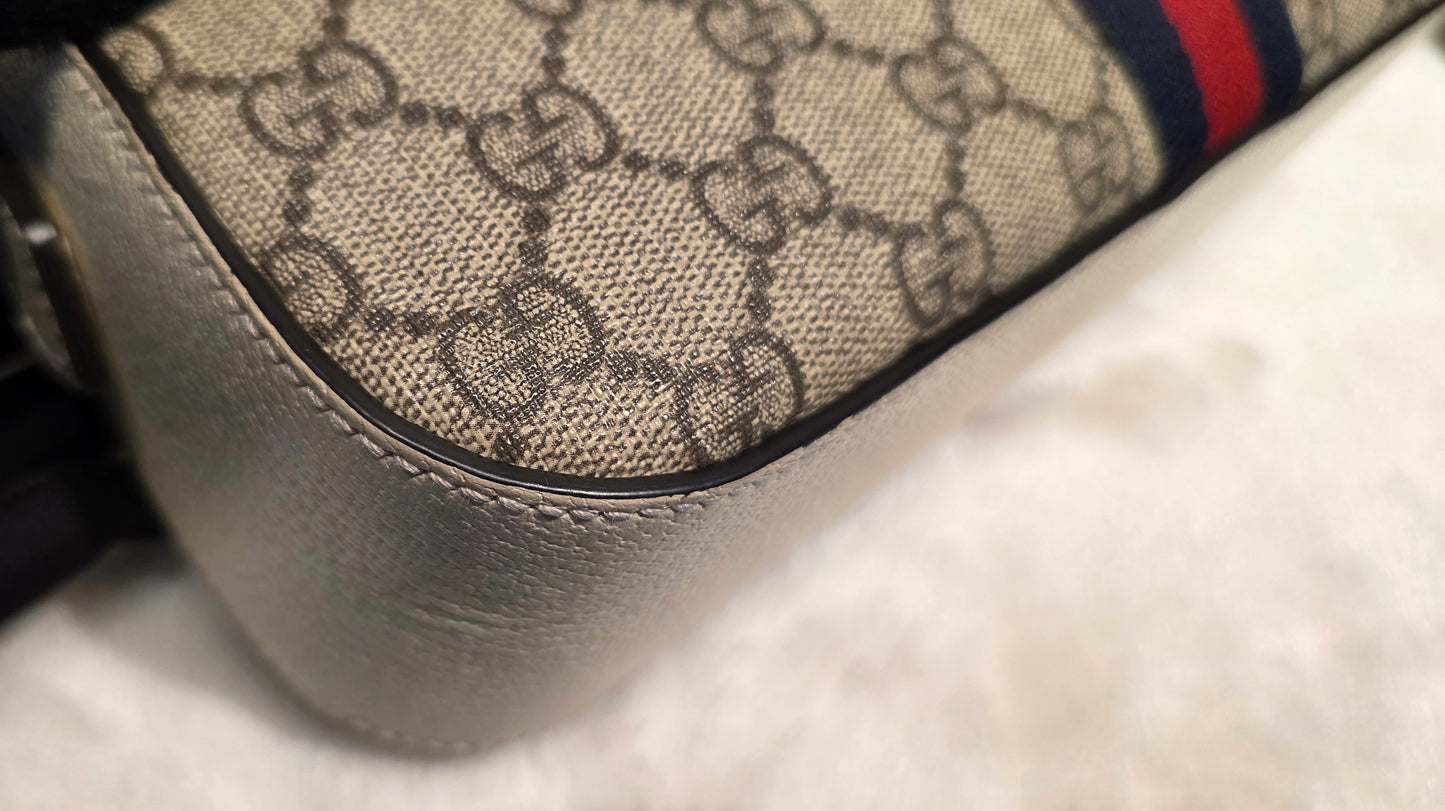 Authentic Gucci GG Supreme Ophidia Small Camera Bag