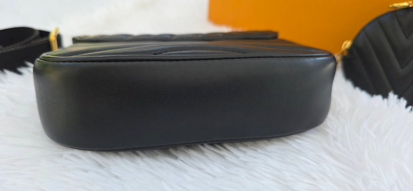Authentic Louis Vuitton New Wave Multipochette Noir