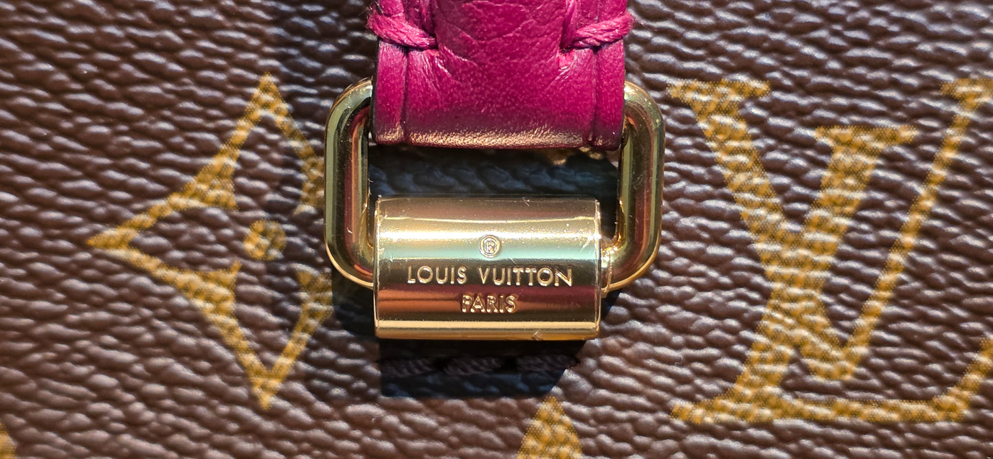 Authentic Louis Vuitton Pallas MM in Raisin