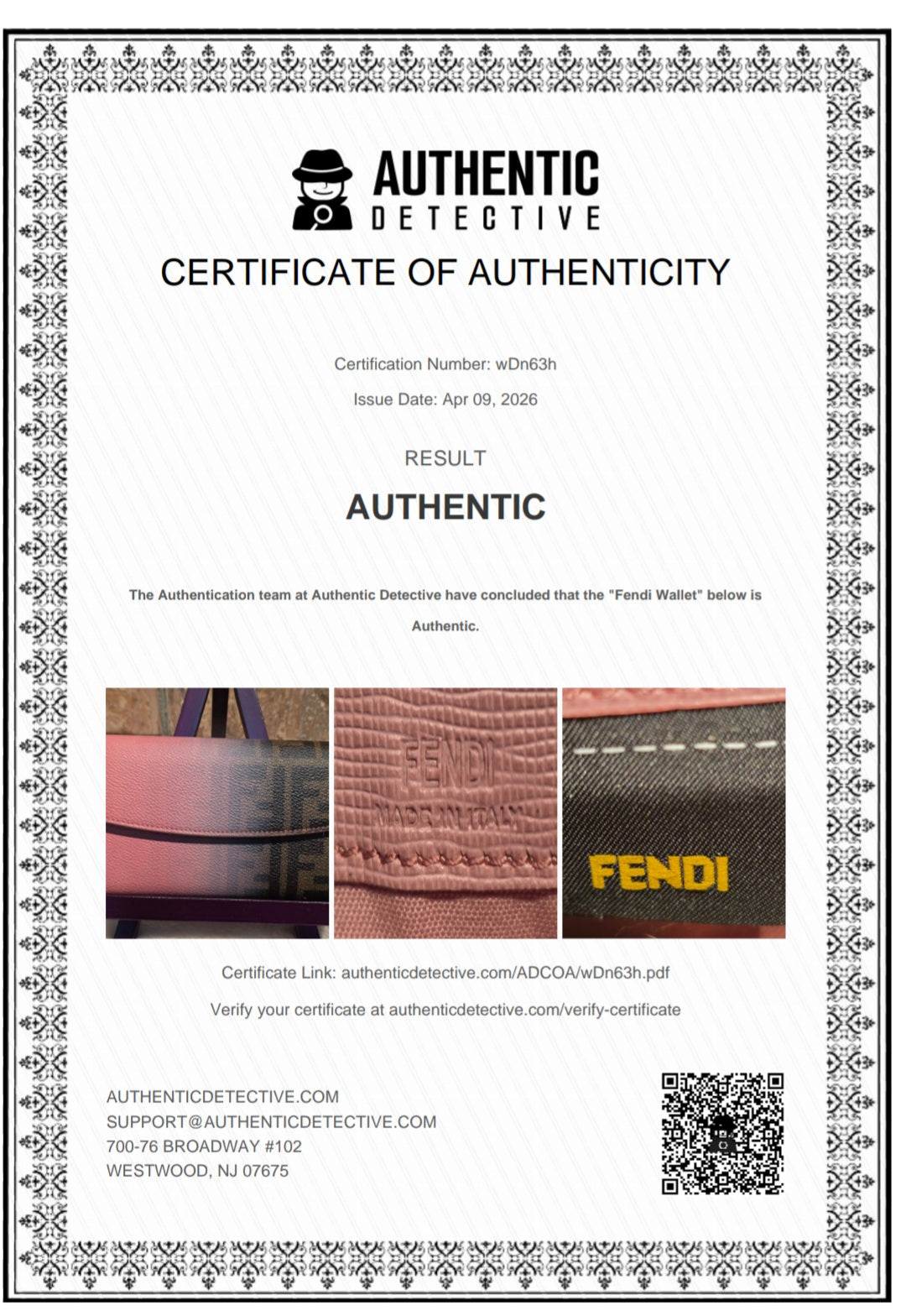 Authentic Fendi Pink OMBRE Zucca Long Wallet