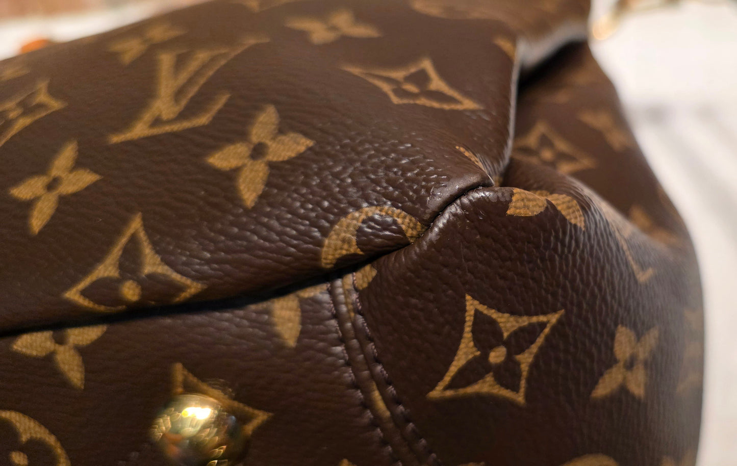 Authentic Louis Vuitton Pallas MM Red